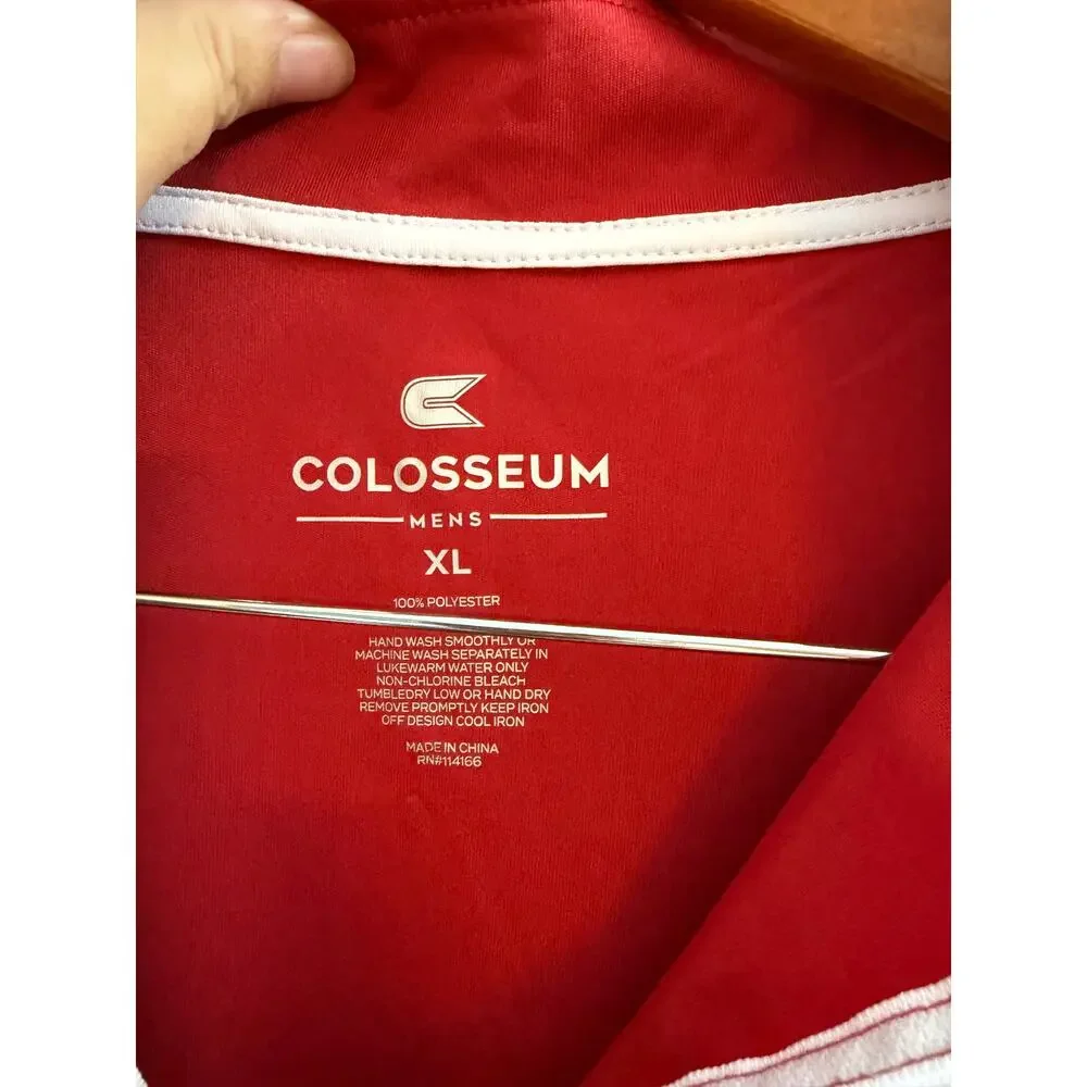 Oklahoma Sooners Colosseum Golf Match Quarter-Zip Windshirt - Crimson Size XL